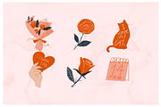 Valentine Graphics - Cute Clip Art, a Decorative Illustration by Marinastu (Thumbnail 6 of 9)