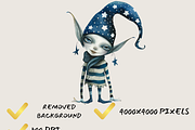 WINTER MAGICAL FAIRY FOREST CLIPART, a Person Illustration by Daring Digies (Thumbnail 7 of 9)