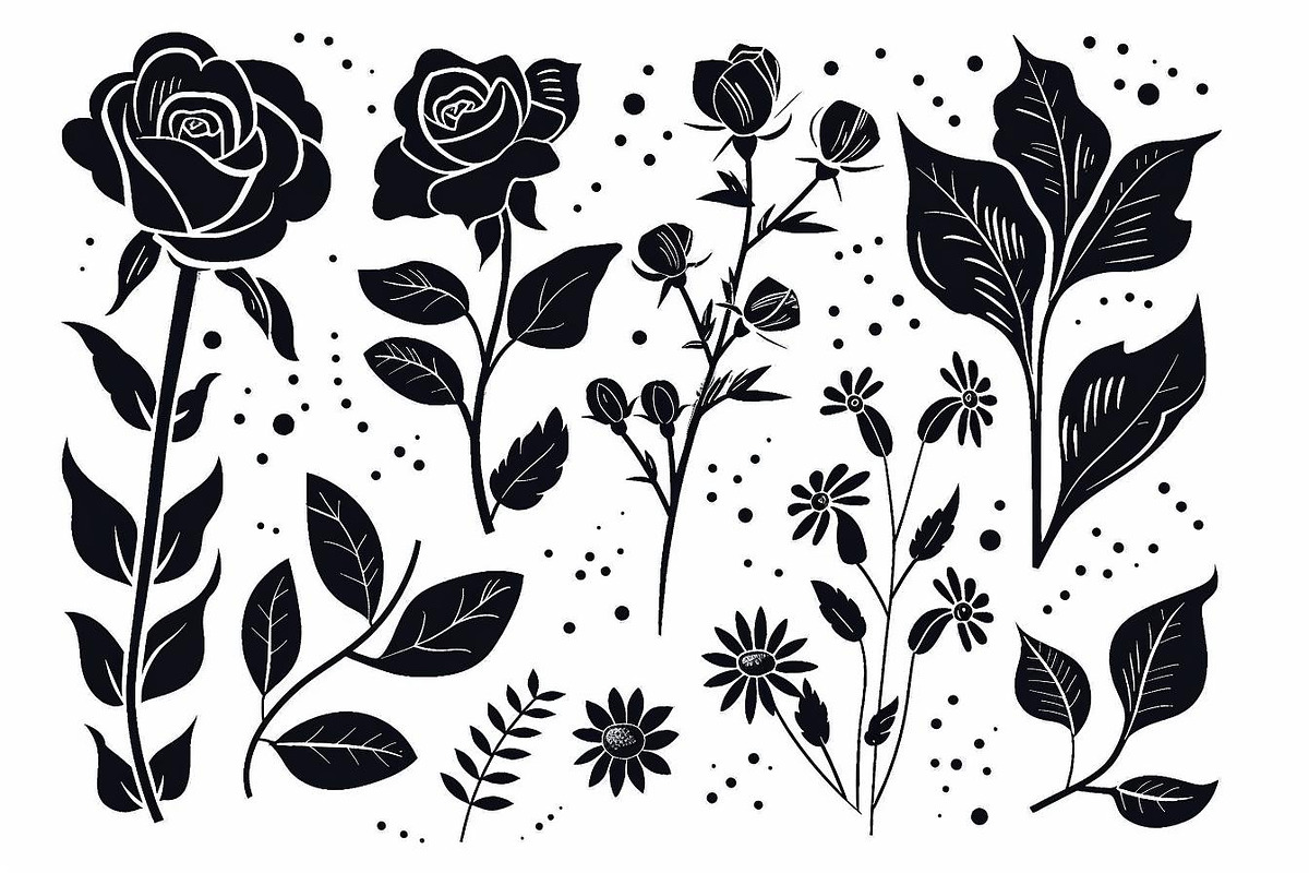 floral pattern large roses, an Illustration by Amazin_art (Photo 6 of 17)