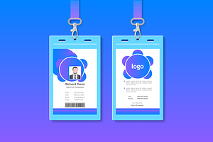 Modern ID Card Design Template