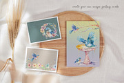 Watercolor Blue Tit Bird Nature Set, an Animal Illustration by Dazzling Art Boutique (Thumbnail 4 of 10)