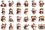 Rustic Winter Snowman PNG Clipart, an Illustration by Sublimation Artist (Thumbnail 2 of 6)