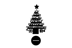 A Christmas tree, a symbol of the, an Object Illustration by Nenahliadava Design