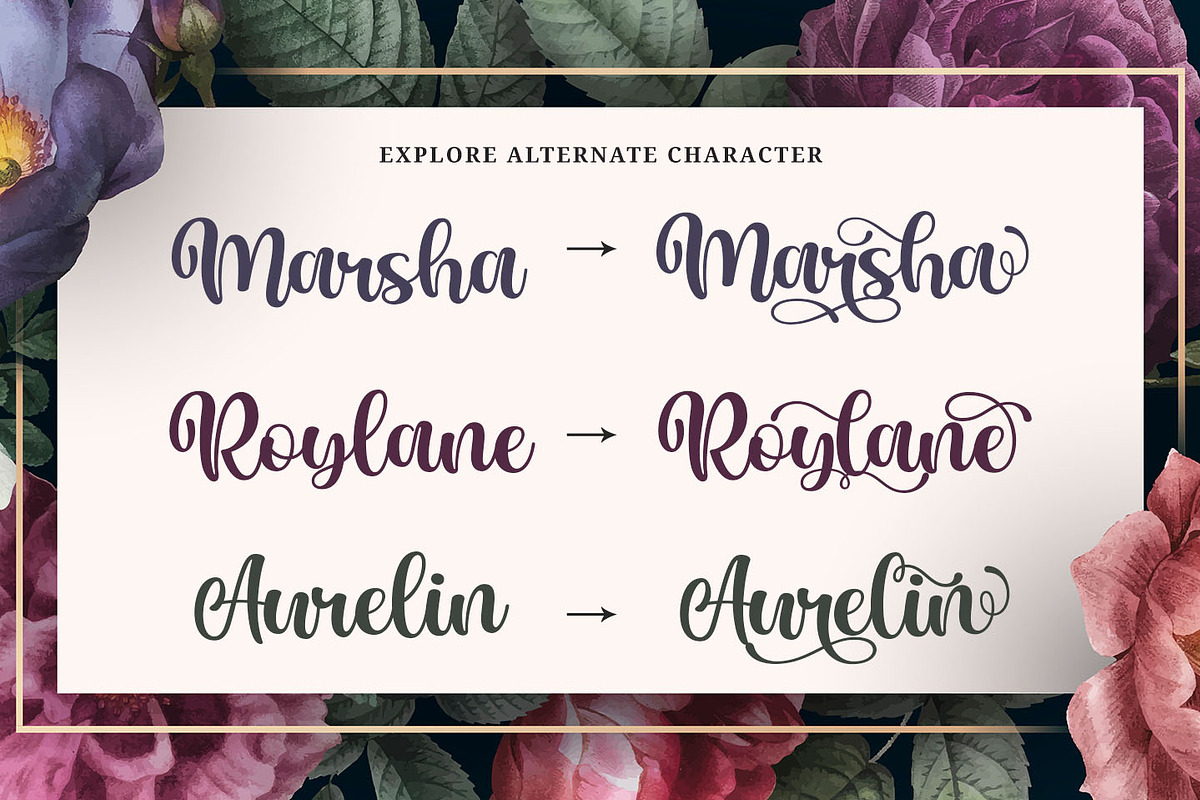 Marlina Garden - Sweet Modern Script, a Script Font by Kotak Kuning Studio (Photo 7 of 10)