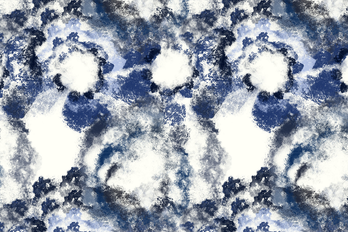 Tie dye, ethnic blue indigo shapes, a Pattern Graphic by Nocito Design (Photo 3 of 4)