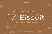 EZ Biscuit, a Handwritten Font by Zafara Studios (Thumbnail 1 of 6)