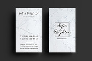 Marble Photography Business card, a Business Card Template by CodePower (Thumbnail 1 of 3)