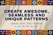 Geometric & Abstract Tile Pattern, a Pattern Graphic by ArinStudio (Thumbnail 6 of 8)