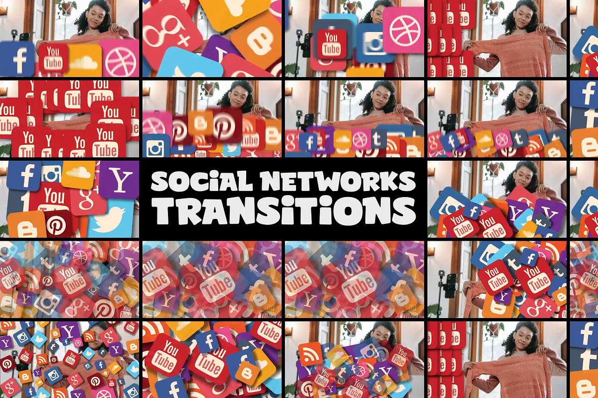 Social Transitions for Premiere Pro, a Templates & Theme by FlashFXbox (Photo 1 of 2)