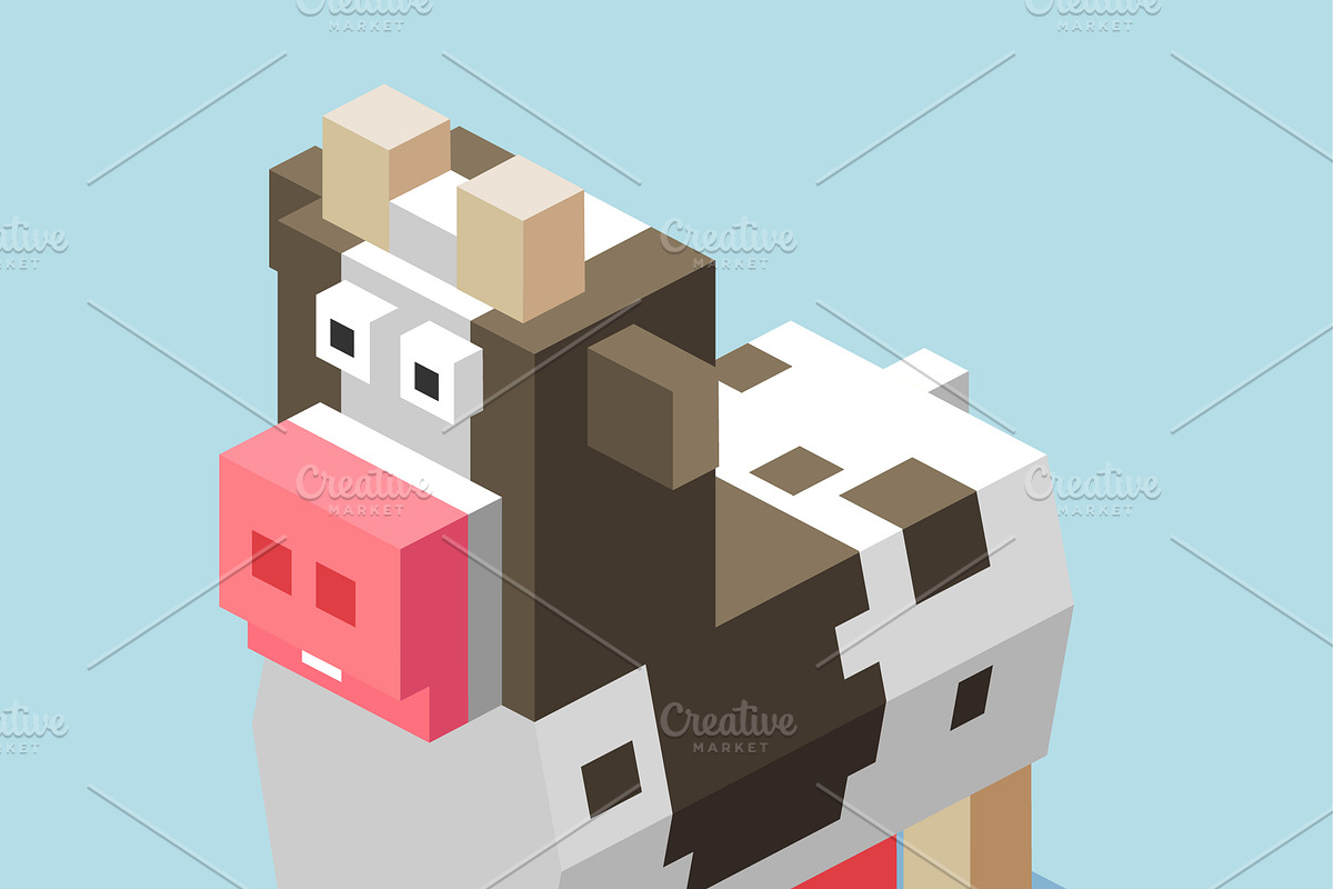 3D Illustration Isometric Collection, an Animal 3D Model by Designbytowo (Photo 7 of 16)