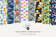 80 rainy weather seamless pattern, a Pattern Graphic by Poppy Lane Studio (Thumbnail 1 of 11)