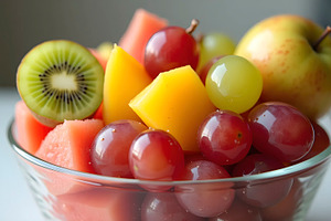 Mixed Fresh Fruits Captured, a Photo by LOGOCREATIVE