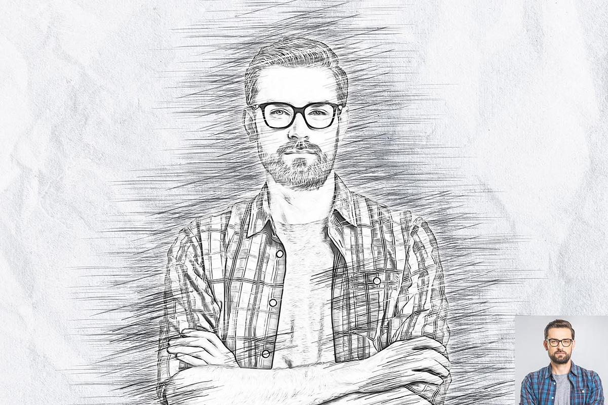 Realistic Pencil & Oil FX Photoshop, an Action Add-On by Studio Retouch (Photo 10 of 15)