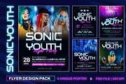 SONIC - DJ Event Flyer Templates, a Flyer Template by Inviline.co (Thumbnail 1 of 7)