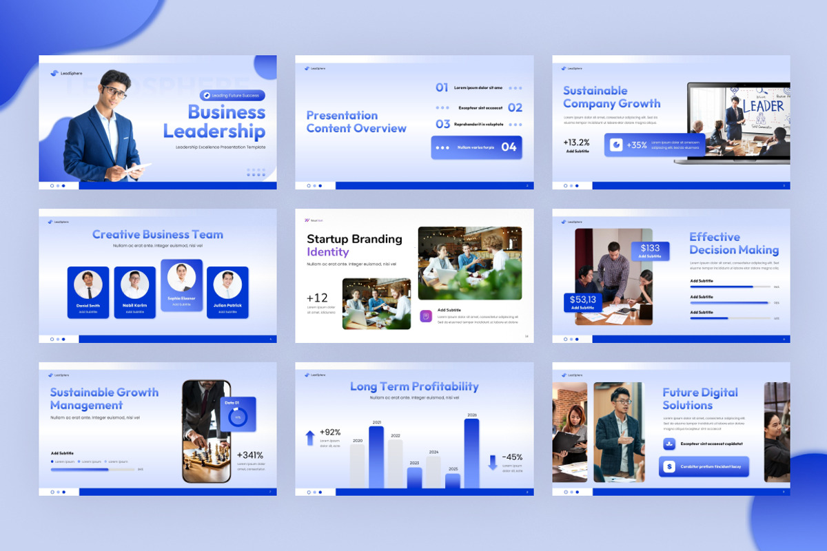 Business Leadership Google Slides, a Presentation Template by Loin Studio (Photo 3 of 4)