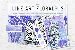 Floral Procreate Brush Stamps 12