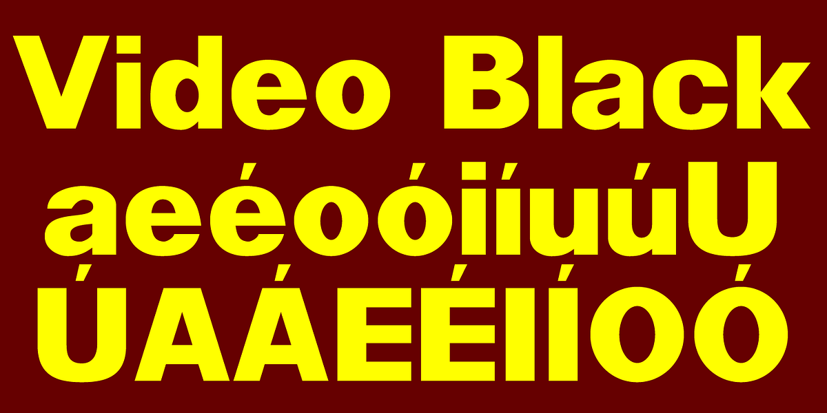 Video Black, a Sans Serif Font by Wooden Type Fonts (Photo 5 of 5)