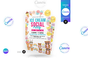 Ice Cream Social Flyer