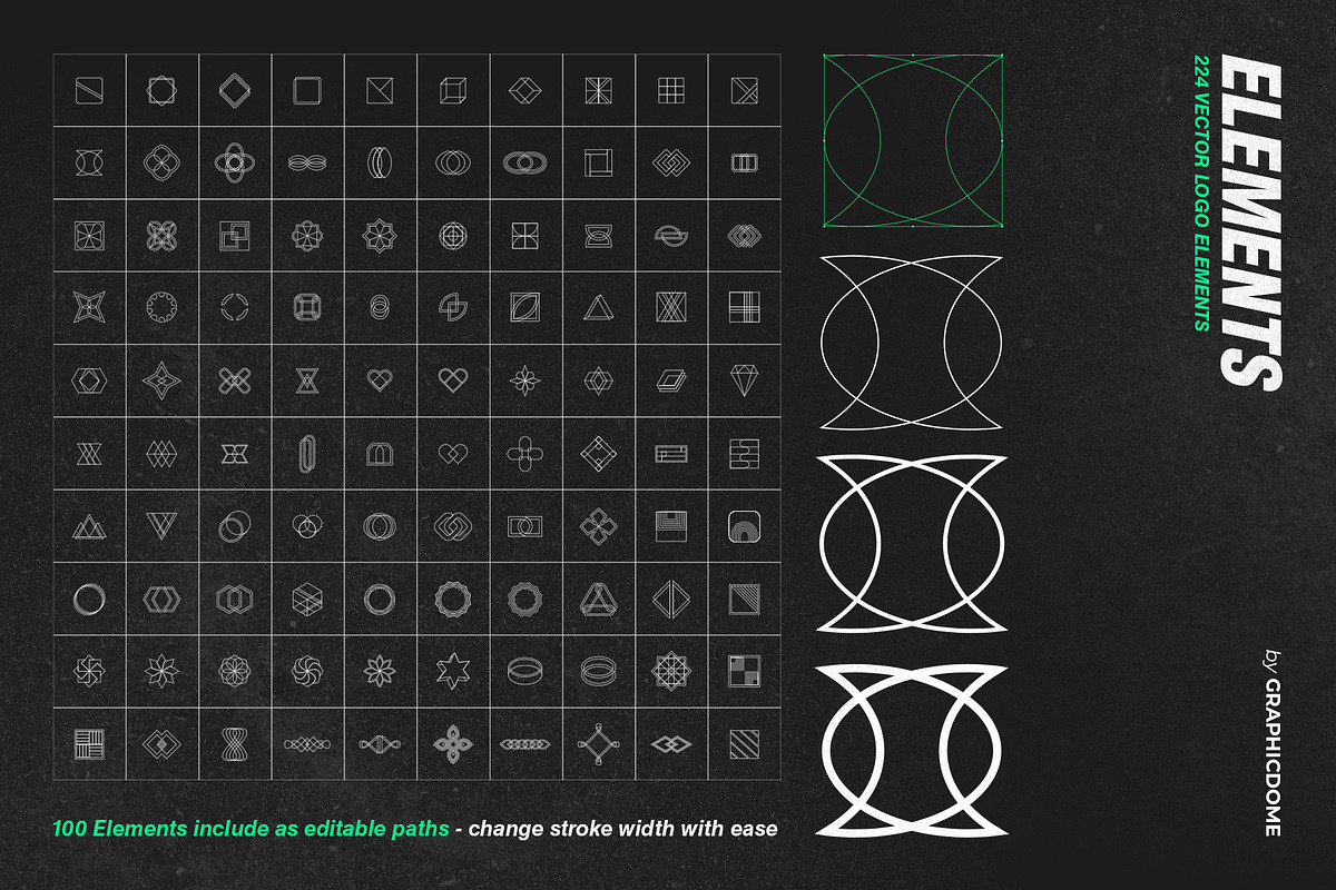 224 Vector Logo Elements - AI & SVG, a Graphic by Graphicdome (Photo 7 of 7)