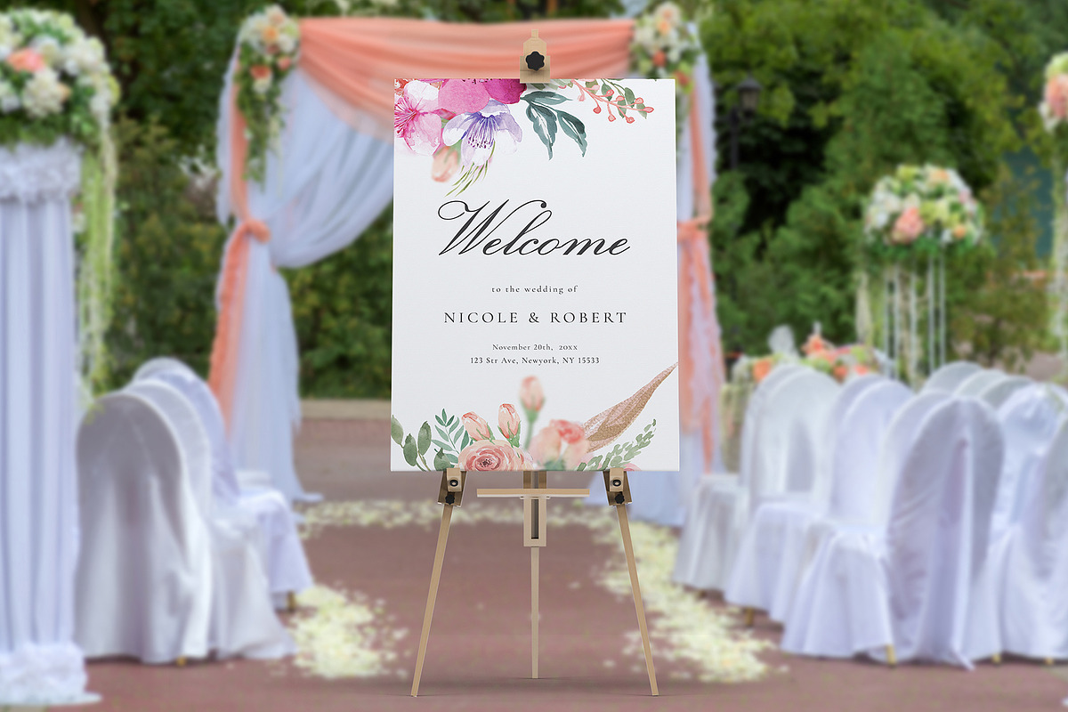 Canva Wedding Invitation Suite, an Invitation Template by DesignDevisers (Photo 11 of 12)