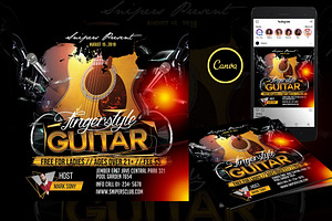 Fingerstyle Guitar Canva Template