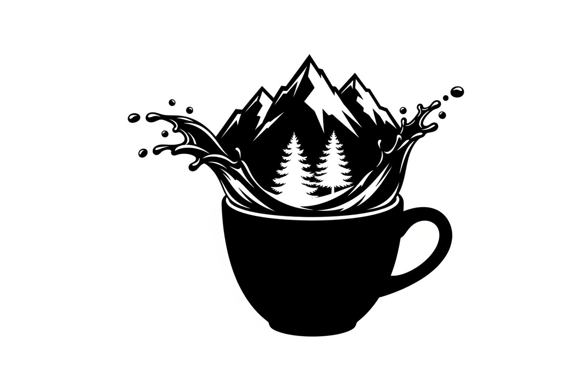 Mountain Coffee Cup Design Bundle, an Illustration by yasushie (Photo 4 of 31)