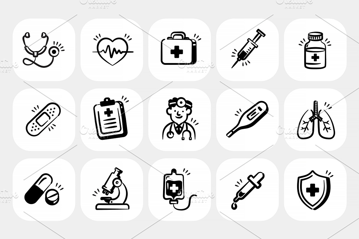 Hand-Drawn Doodle Icons Bundle, an Outline Icon by Creative Graphics (Photo 14 of 16)
