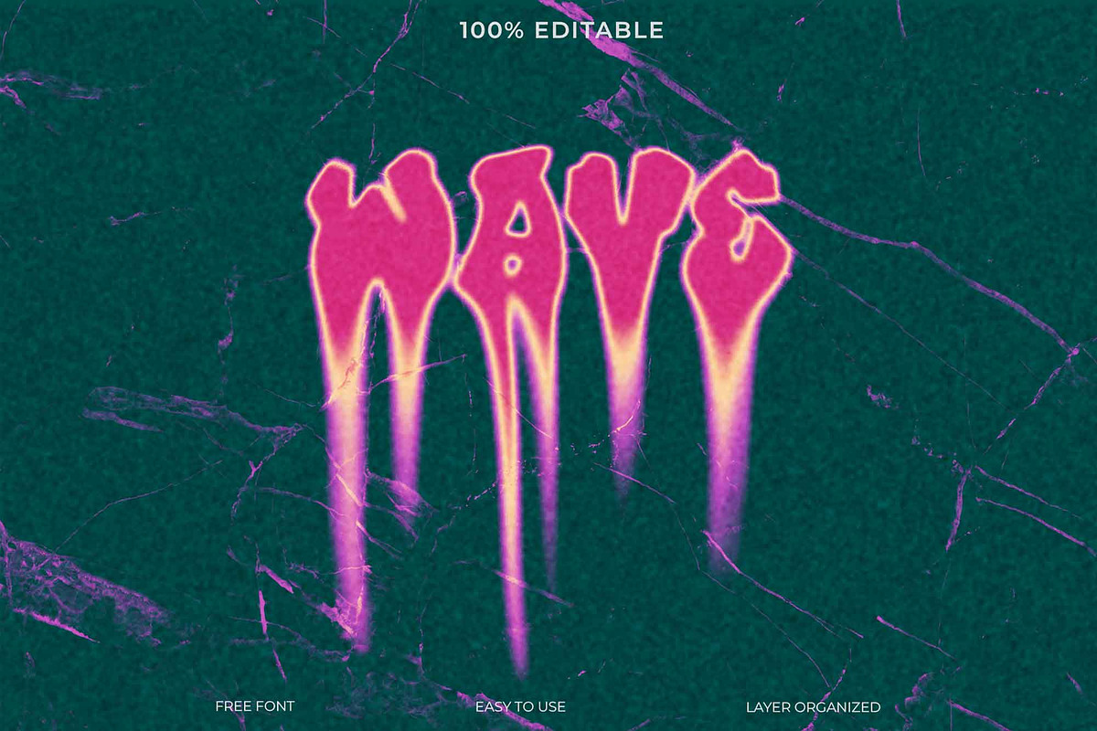 Retro Wave Text Effect, a Layer Style Add-On by Imamul001