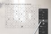 120 Watercolor Procreate Brushes, a Brush Add-On by Struvictory.art (Thumbnail 4 of 7)