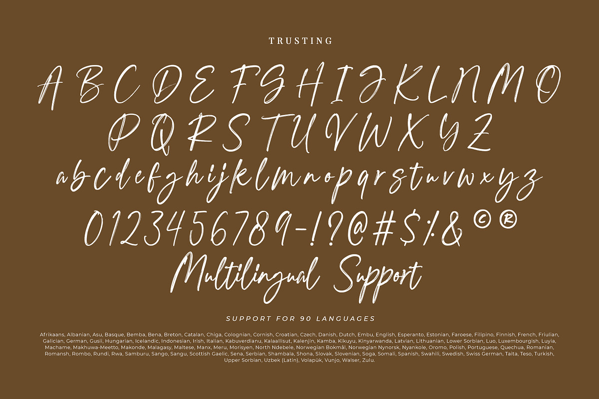 Trusting, a Handwritten Font by din-studio.com (Photo 7 of 11)