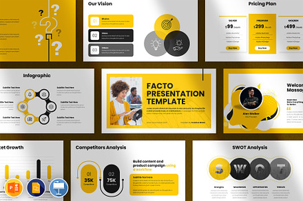 Facto | PowerPoint Template, a Presentation Template by CreativeSlides
