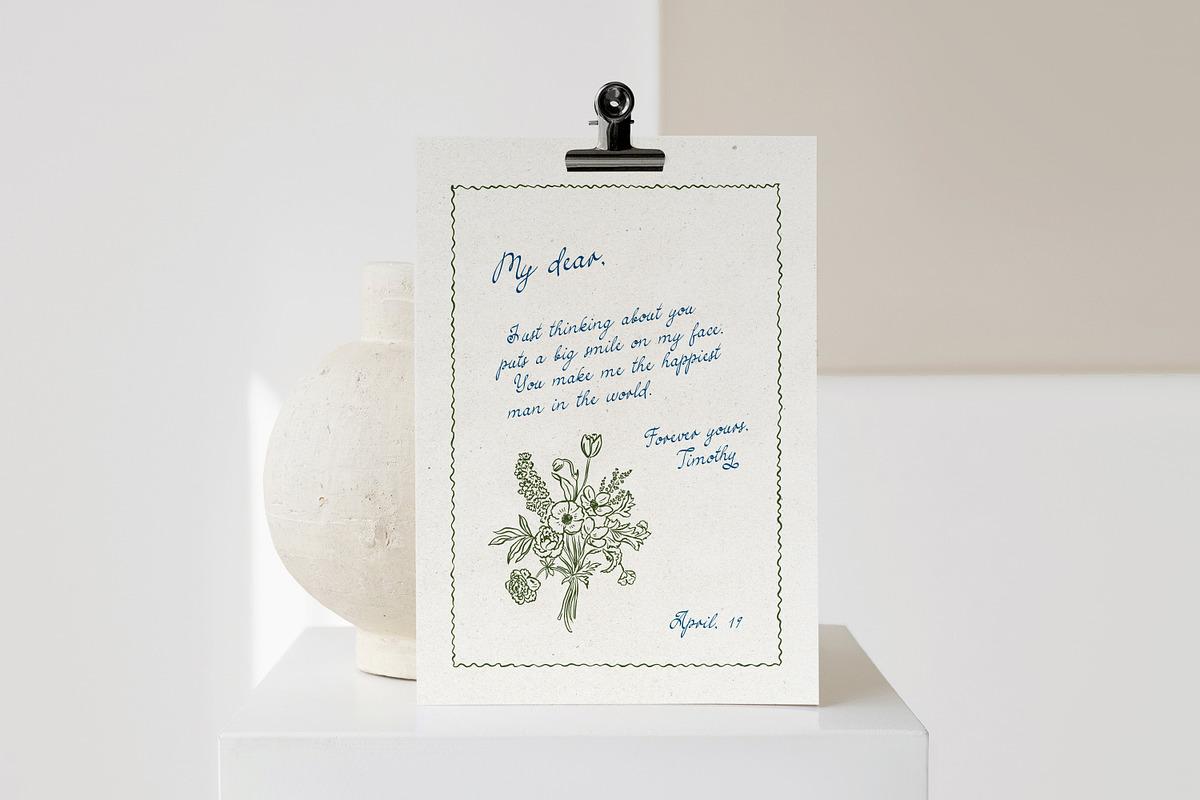 Simple Elegance Script, a Handwritten Font by DesignThatMatters (Photo 7 of 15)