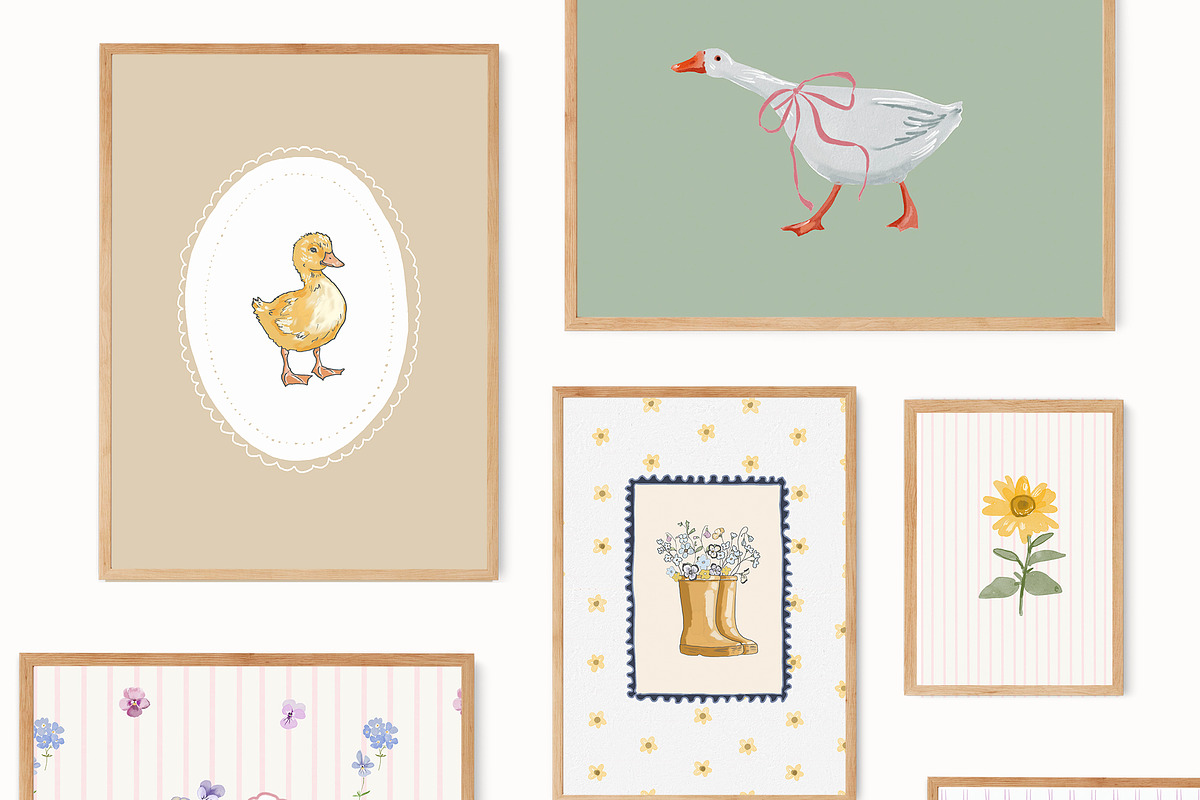 Vintage Nursery Prints Bundle - 140, a Background Graphic by Artemsky (Photo 11 of 17)