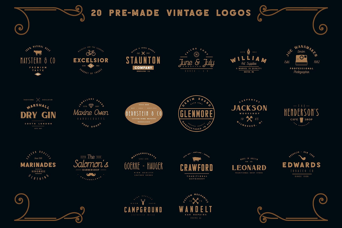 The Retro Brand Font Bundle, a Sans Serif Font by Bart Wesolek (Photo 12 of 14)