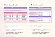 Pregnancy Planner Excel Spreadsheet, a Design Template by Matisse Studio (Thumbnail 7 of 10)