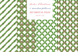 Christmas Plaid Tartan DIY Digital