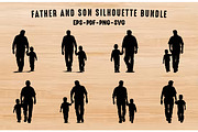 Father with Son walking Vector Set, a Person Illustration by Gfx Expert Team (Thumbnail 1 of 3)