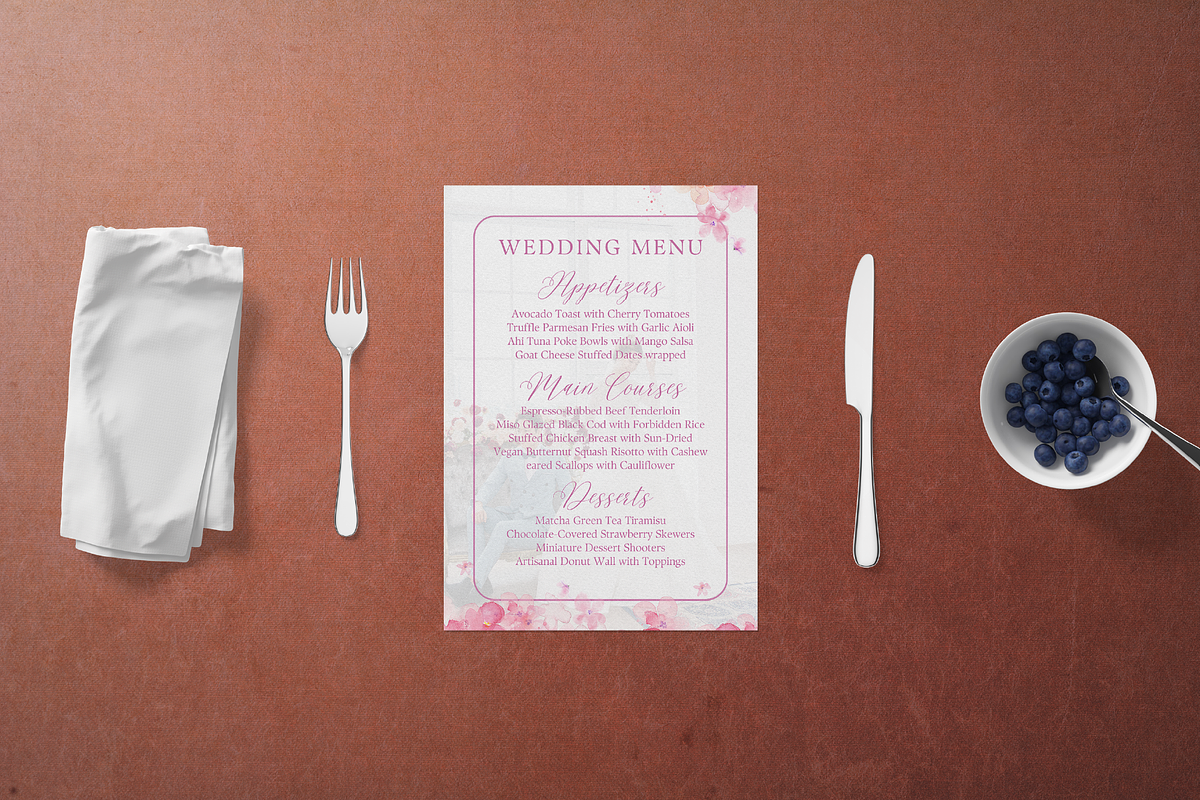 Wedding Suite Floral Canva Template, a Marketing Template by ArbaStudio (Photo 5 of 5)
