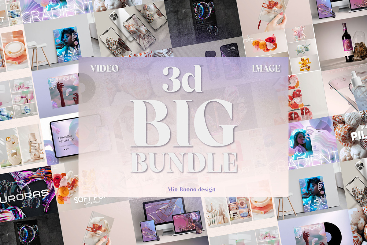 3d BIG bundle video & image, a Graphic by Mio Buono (Photo 1 of 60)