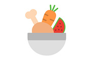 food Flat Icon, a Duotone Icon by Pexelpy (Thumbnail 1 of 2)