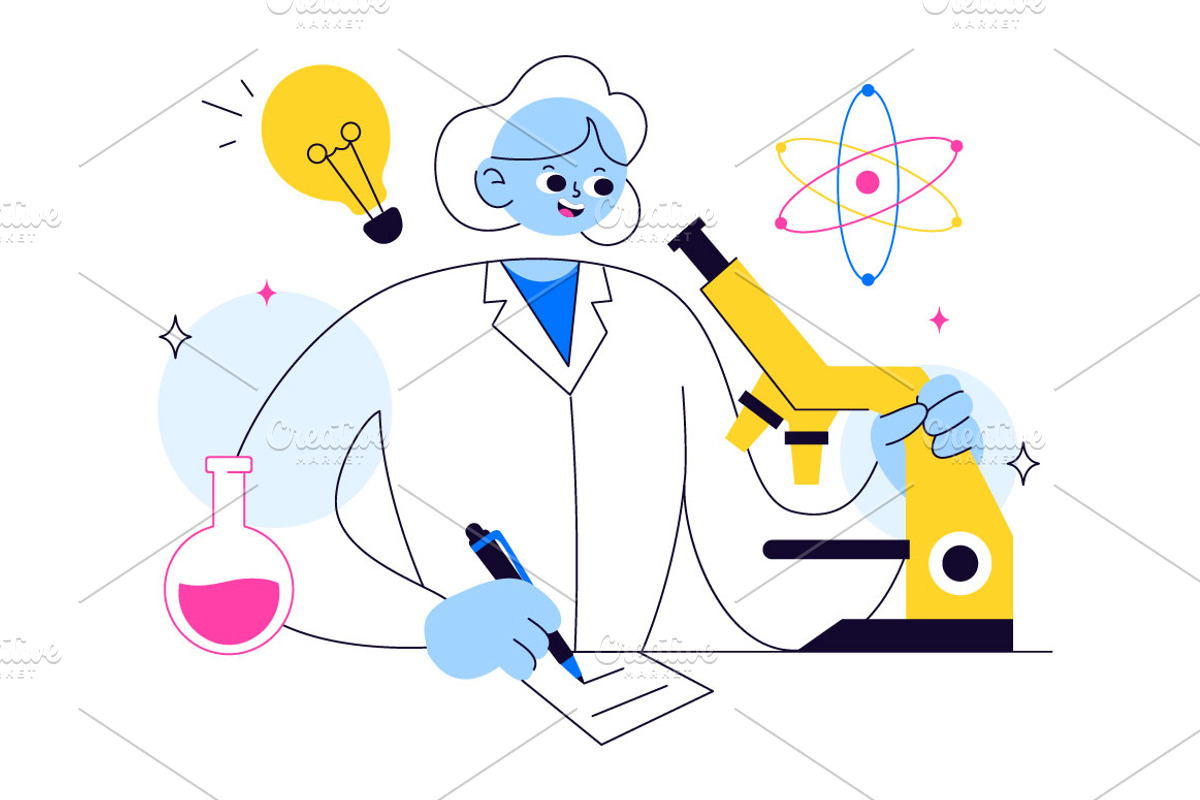 10 Experiments Illustration, a Healthcare Illustration by denayunebgt (Photo 4 of 4)