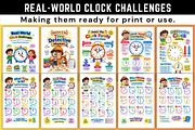 Real-World Clock Challenges, a Stationery Template by Designmela01 (Thumbnail 2 of 6)