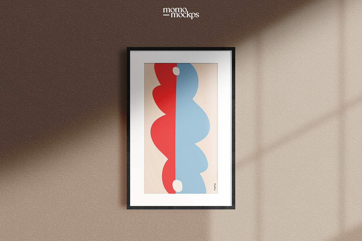 2:3 Ratio Black Wood Frame Mockup, a Household Mockup by momomockps (Photo 10 of 14)