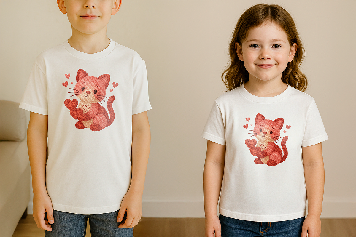Faux Crochet Cat PNG Pink Valentine, an Animal Illustration by Craftsbeefy (Photo 4 of 5)