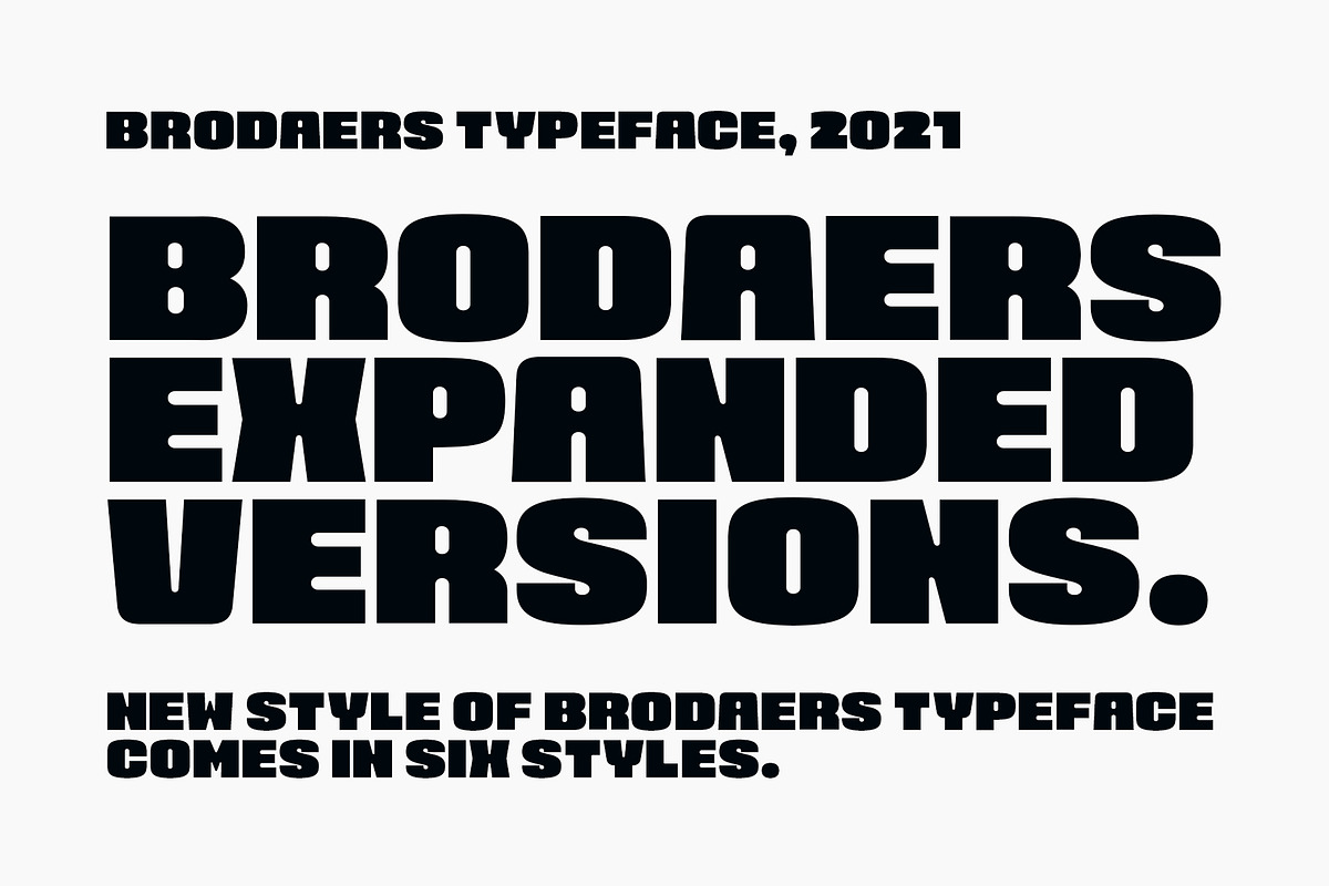 Brodaers Expanded Font, a Sans Serif Font by trustha (Photo 8 of 15)