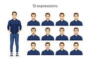 Casual young handsome man collection, a Person Illustration by Volha Hlinskaya (Thumbnail 3 of 5)