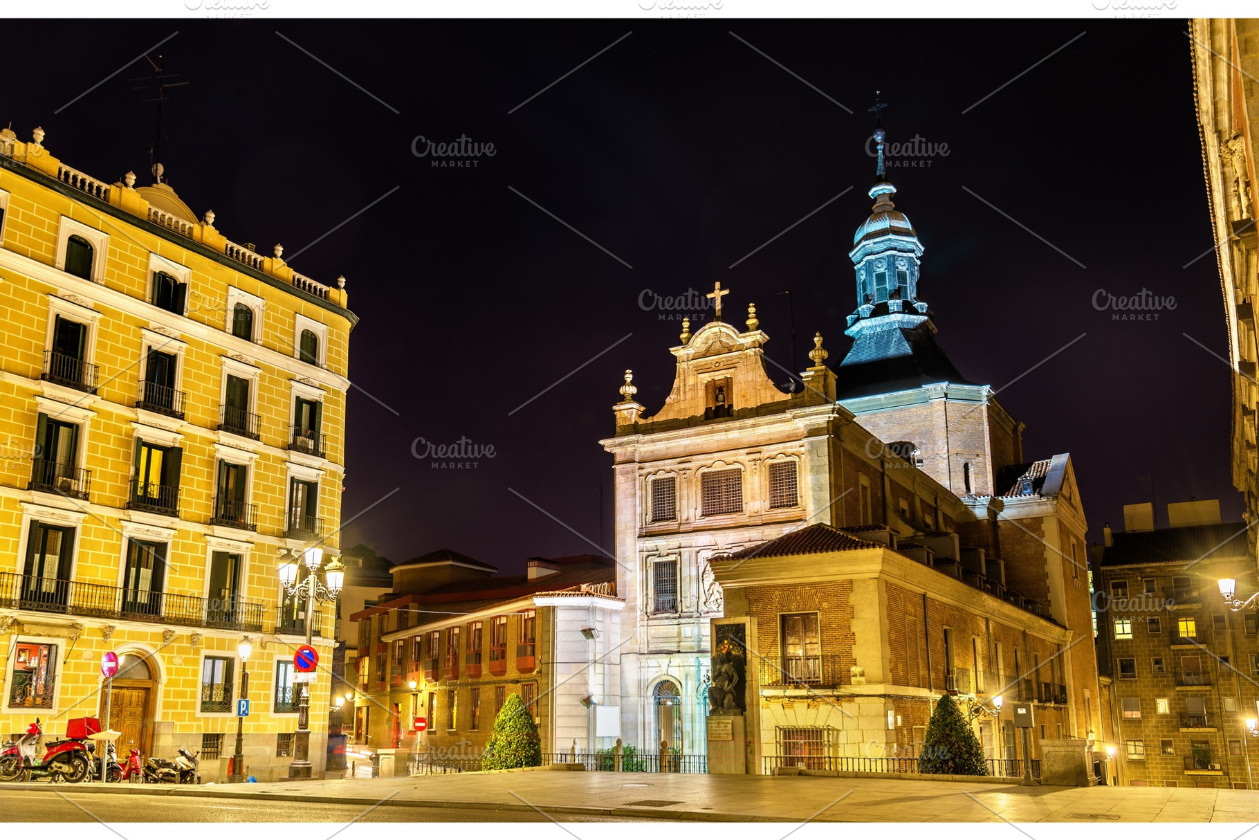 Iglesia del sacramento a baroquestyle roman catholic church located in madrid, an Architecture Photo by Leonid Andronov