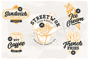 Street Food Retro Emblems, a Branding & Logo Template by Vecster (Thumbnail 3 of 6)