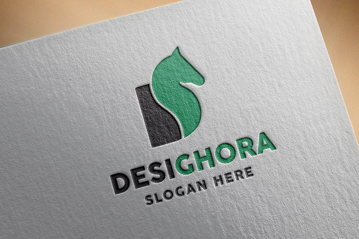 D Letter Horse Logo, a Branding & Logo Template by GladicMonster (Photo 1 of 13)