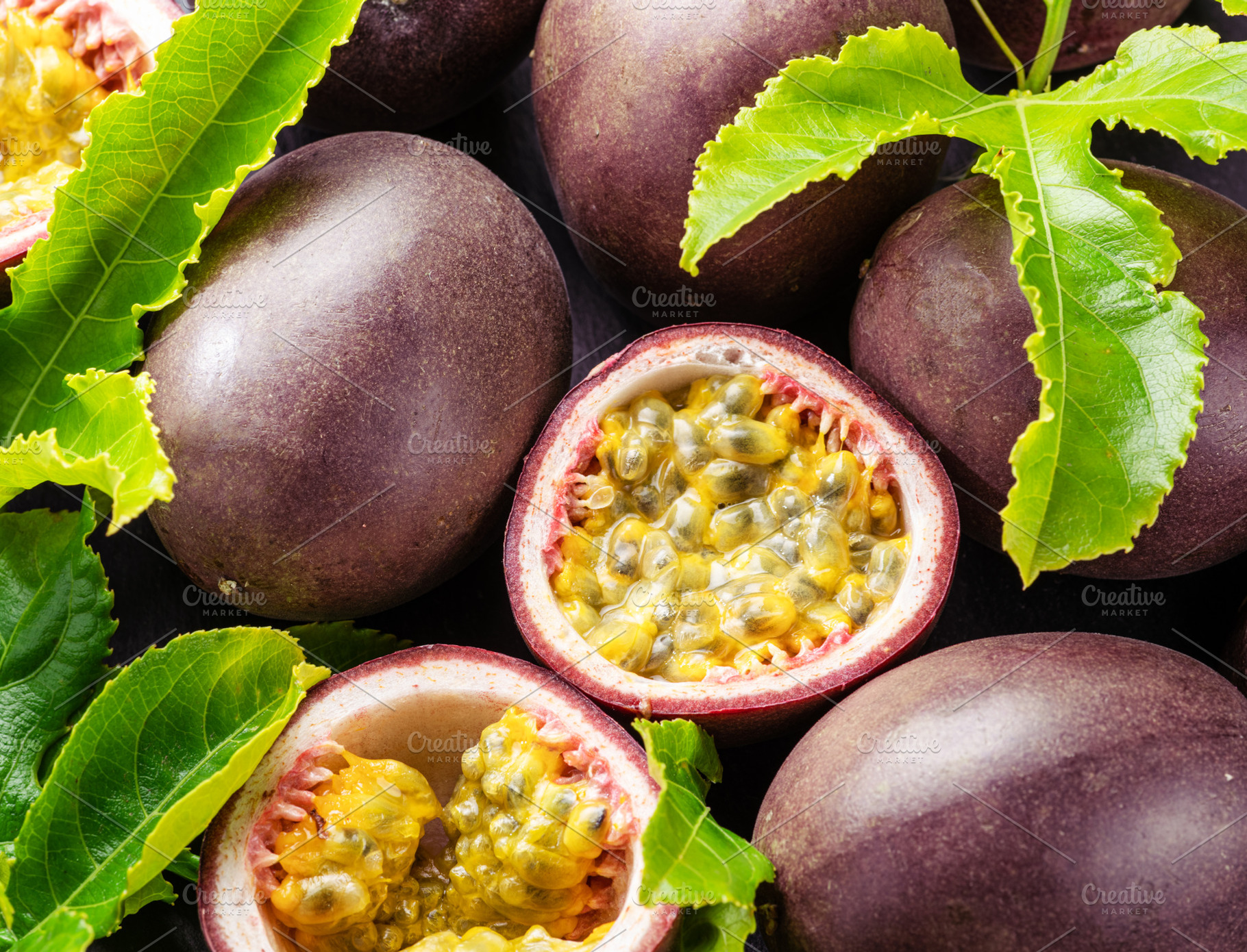 Ripe passion fruits, a Food & Drink Photo by Volff